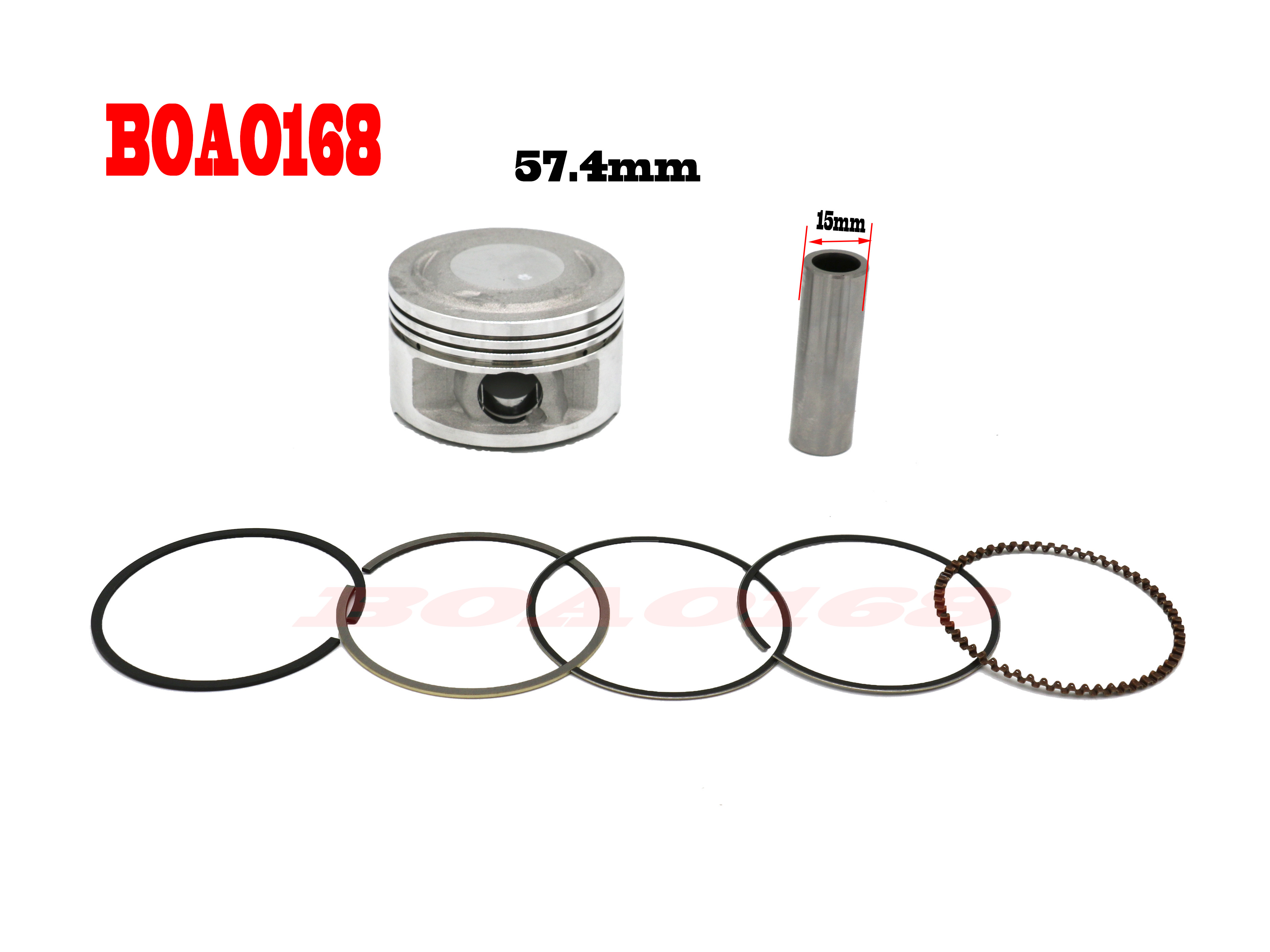 57.4 مللي متر 150CC مجموعة اسط - مراجعة Motorcycle Piston وسعره